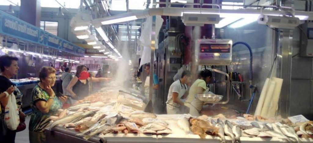 FRESH FOOD MISTING SYSTEM FOR SUPERMARKET